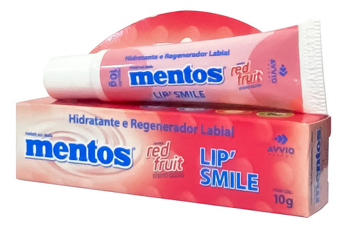 Hidratante Reparador Lip Smile Mentos Red Fruit 10g