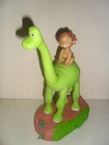 Un Gran Dinosaurio Simil Adorno De Torta Porcelana Belgrano