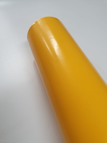 Bobina Polietileno Faixa - 0,20mm X 1mt X 100mt - Amarelo