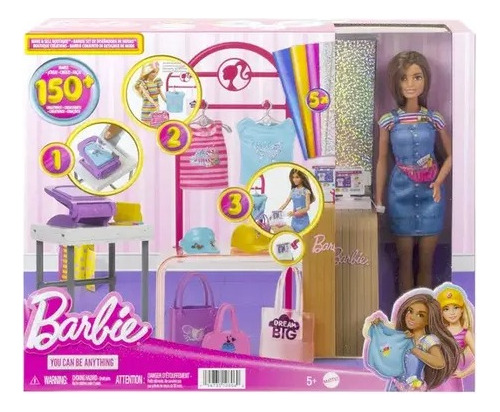 Muñeca Diseñadora De Modas Juguete Barbie Profesiones