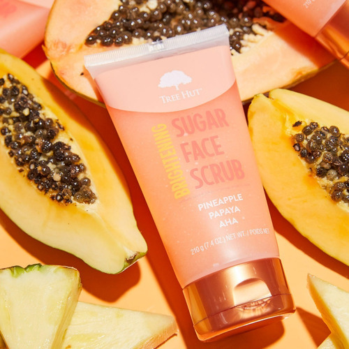 Exfoliante Facial Iluminador Tree Hut - Piña + Papaya - Tipo De Piel Todo Tipo De Piel