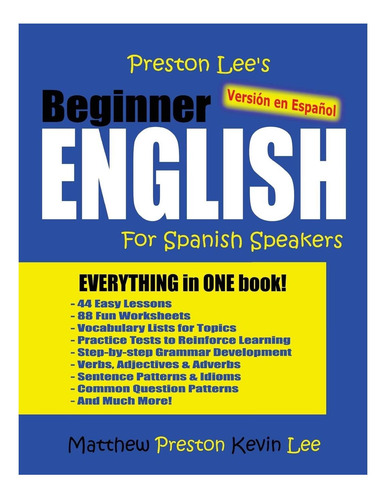 Libro: Inglés Principiante De Preston Leeøøs Para Hispanohab