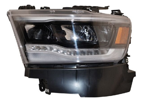 Faro Izquierdo Dodge Ram 1500 Led F/negro 2019 2020 2021 Ald