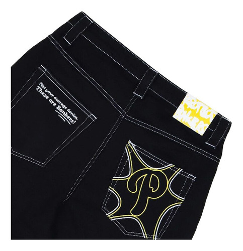 Pantalones Vaqueros Holgados Hip Hop Harajuku Goth Para Homb