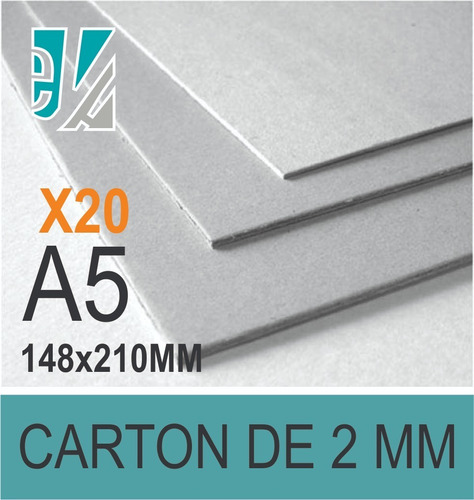 Caracteres cartón-a4-20 hoja 150g/m 