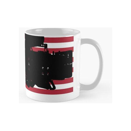 Taza Pegatina Del Operador De La Cámara Americana Calidad Pr