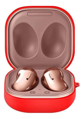 Funda Protectora Para Estuche De Samsung Galaxy Buds Live Color Rojo