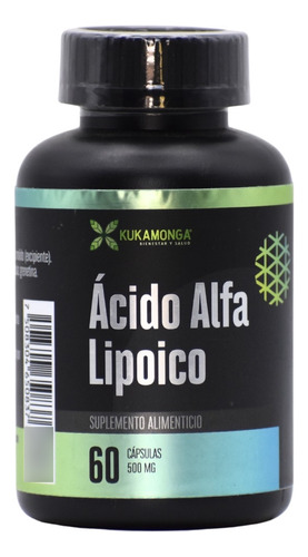 Ácido Alfa Lipoico 60 Cápsulas 500 Mg Sabor Sin Sabor