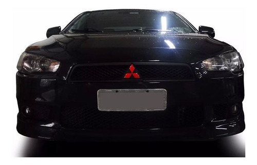 Imagem 4 de 5 de Kit Adesivos Logo Lancer Resinado Vermelho Refletivo 7 Peças