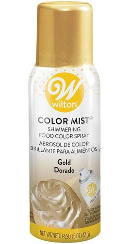 Color Mist Dorado Colorante En Spray Marca Wilton 