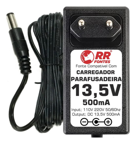 Carregador Fonte 13,5v Para Parafusadeira Black Decker Bosch