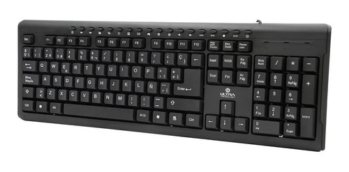 Teclado Usb Español Con 15 Teclas Multimedia Ultra Ut-k110u