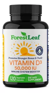 Vitamina D3 Forest Leaf 50,000 Iu 120ct Sabor N/a