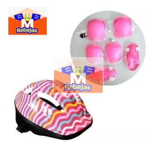 Imagen 2 de 4 de Casco Rodillera Y Codera Protecciones Para Niños A Domicilio