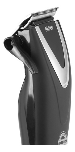 Cortador De Cabelos Philco Pcr12cr Skull Pro Chrome 9 Em 1 Cor Preto
