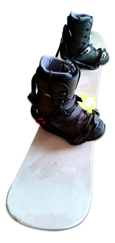 Tabla Snowboard Division 23 Con Fijaciones Y Botas