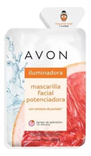 Avon Mascarilla Facial Potenciadora Iluminadora X1