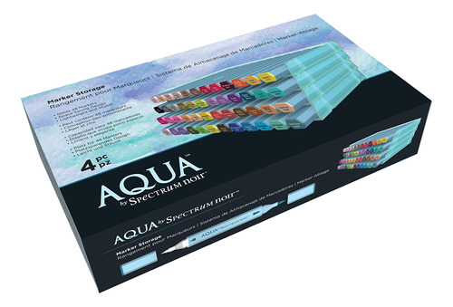 Espectro Noir S Stor4 Aqua Caja De 4 Bandejas De Almacenamie