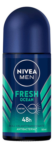 Desodorante Nivea Men Fresh Ocean 0% Alcohol Roll-on 50ml Fragancia Roll on