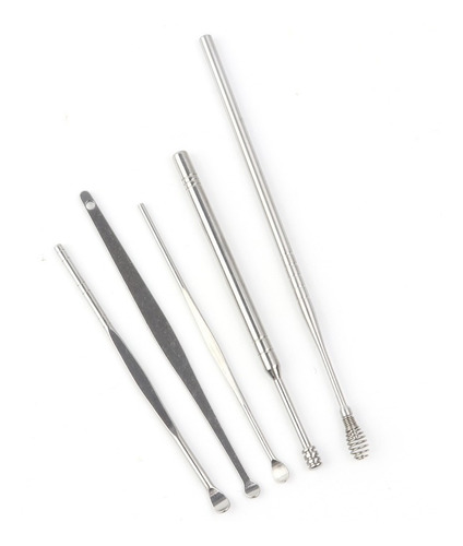 Imagen 6 de 7 de Kit Limpieza Oídos 5 Herramientas Limpia Oído Removedor Cera