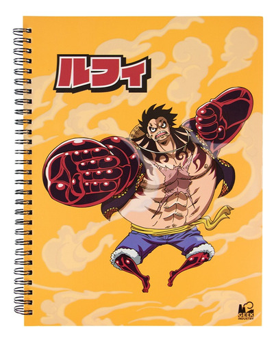 Libreta Cuaderno Prof One Piece Monk 100 Hojas Con Stickers Color Raya