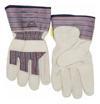Comprar Guantes De Cuero Y Tela Construcción Obra Mc Ventas