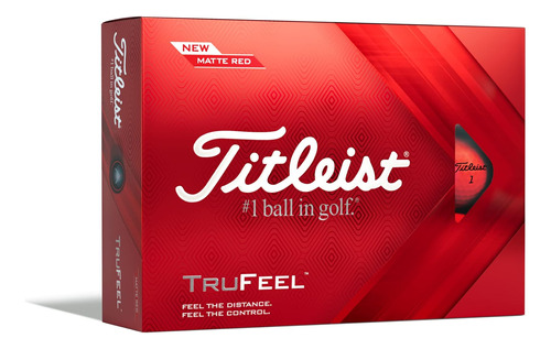 Pelotas Bolas De Golf Titleist Trufeel Rojo Mate