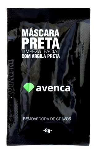 Avenca Máscara Preta Removedora De Cravos Com Argila 8g