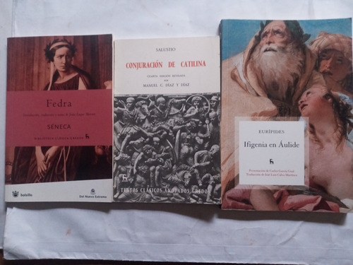 Fedra/conjuracion  Catilina/ifigenia.pack 3 Obras Gredos/rba