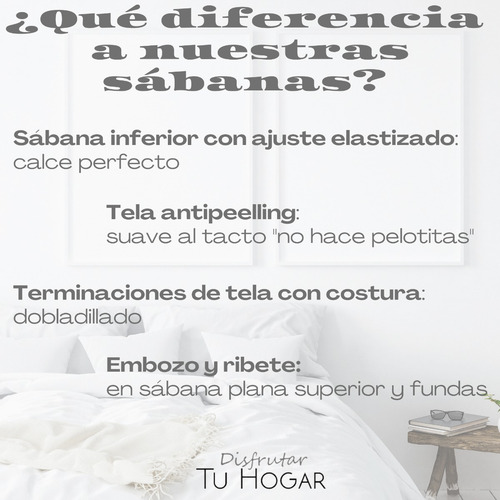 Imagen 3 de 7 de Sabanas Twin Full 1x2 Juego Euro Percal Tango Oregon