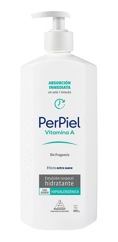 Perpiel Emulsión Absorción Inmediata Sin Fragancia X 400 Gr