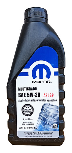 Aceite 5w20 Mineral Mopar 946ml