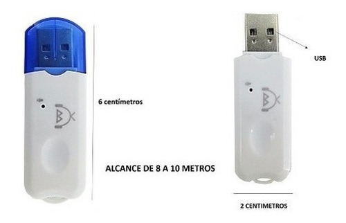 Pendrive Adaptador Receptor Via Bluetooth 2.1 Áudio Usb