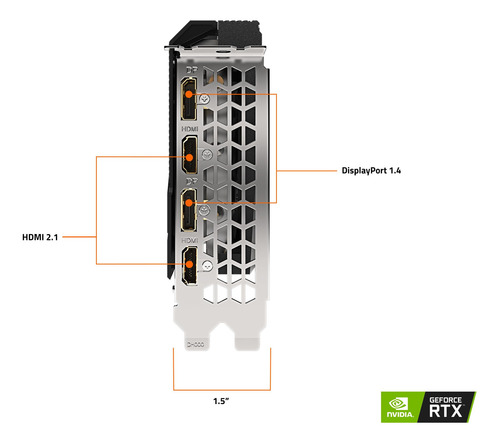 Tarjeta Gráfica Gigabyte Geforce Rtx 3060 Gaming Oc 8gb Gddr