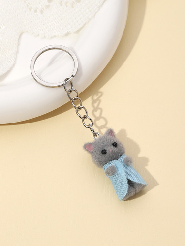 Para . Juego De 6 Llavero Gato Persa De Peluche, Mini Set /