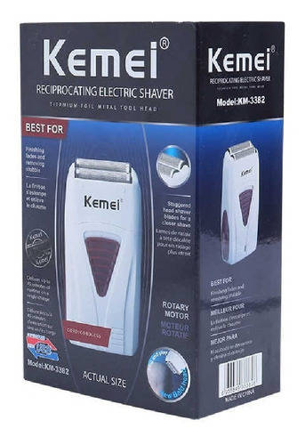 Afeitadora Kemei Km-3382 Shaver Recargable Usb Barbero Local