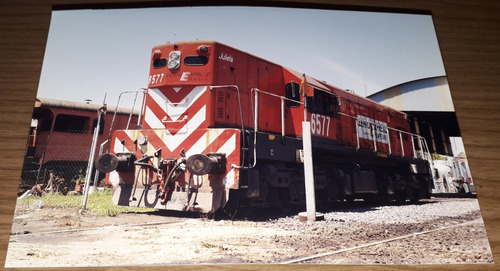 Foto 15x10 Locomotora Gt22 6577 En Villa Diego (Usado)