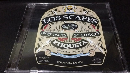 Los Scapes - 3° Disco Etiqueta- Cd Nuevo Cerrado