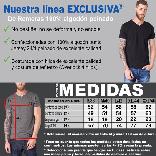 Remeras Entalladas Hombre De Importación Slim Fit!!