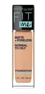 Base de maquillaje líquida Maybelline Fit Me Matte + Poreless Foundation Normal Skin to Oily tono 230 natural buff - 30mL