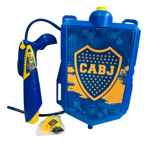 Pistola Lanza Agua Con Mochila Boca Juniors Ar1 8560 Ellobo