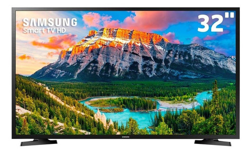 Imagem 1 de 5 de Smart Tv Samsung 32 Polegadas Hd Hdr Tizen Un32t4300agxzd