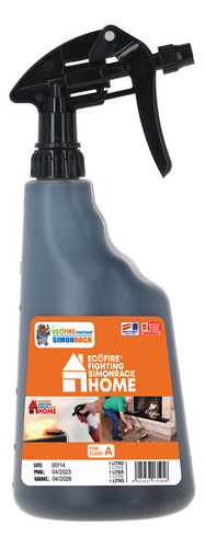 Extintor De Fuego Ecofire Fighting Home Botella Spray 1 Lt