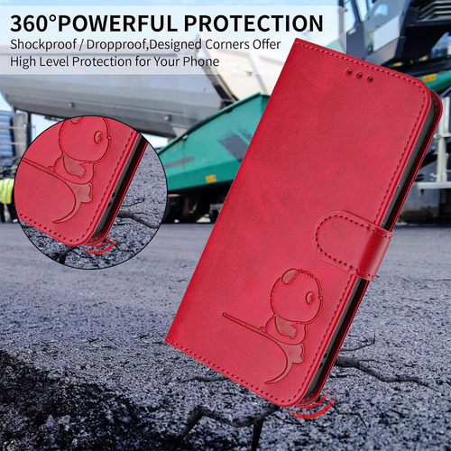 Funda Tipo Cartera Con Temática De Panda Para Cubot Note 40/p50/a10/a20/a30/max 5, Cierre Magnético, 3 Ranuras Para Tarjetas, A Prueba De Golpes