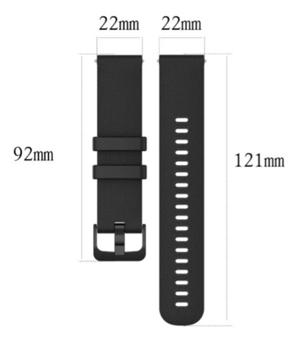 Pulseira Silicone Compatível Com Technos