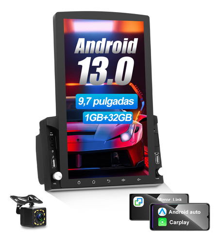 Gps Autostereo Android 13 1+32g Y Carplay Mirror Link De 9.7