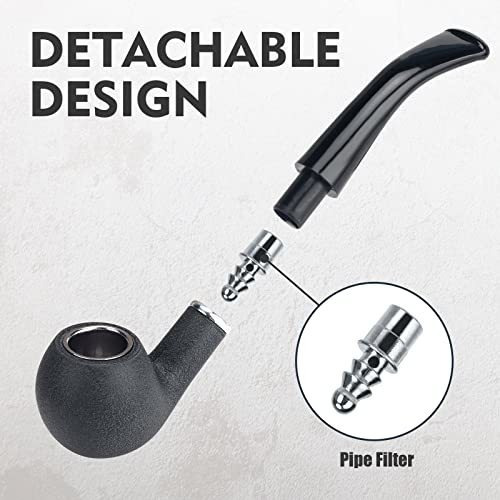 Imagen 4 de 5 de Scotte Captain Tabaco Pipa Pipa Para Fumar Negra