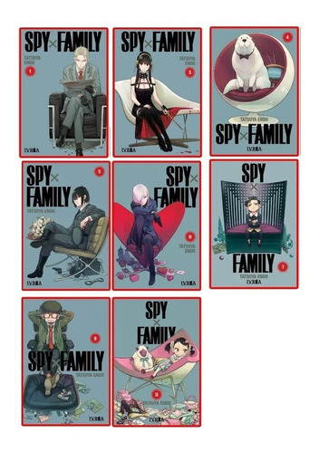 Combo Spy X Family 1  3 4 5 6 7 8 Y 9 - Manga - Ivrea