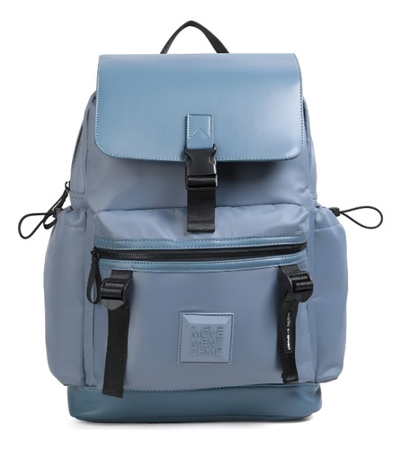 Mochila City Chimola M195 Color Blue Diseño De La Tela Nylon Y Pu