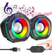 Comprar Bocina Para Computadora Airamp Bocina Para Pc Altavoces Pc Bocinas Gamer Bocinas Para Computadora Economicas Teatros Encasa MC-C3 Color Negro 5V